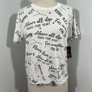 On Fire T‎ Shirt Youth Large AOP Graphic Grunge 2000 Y2K